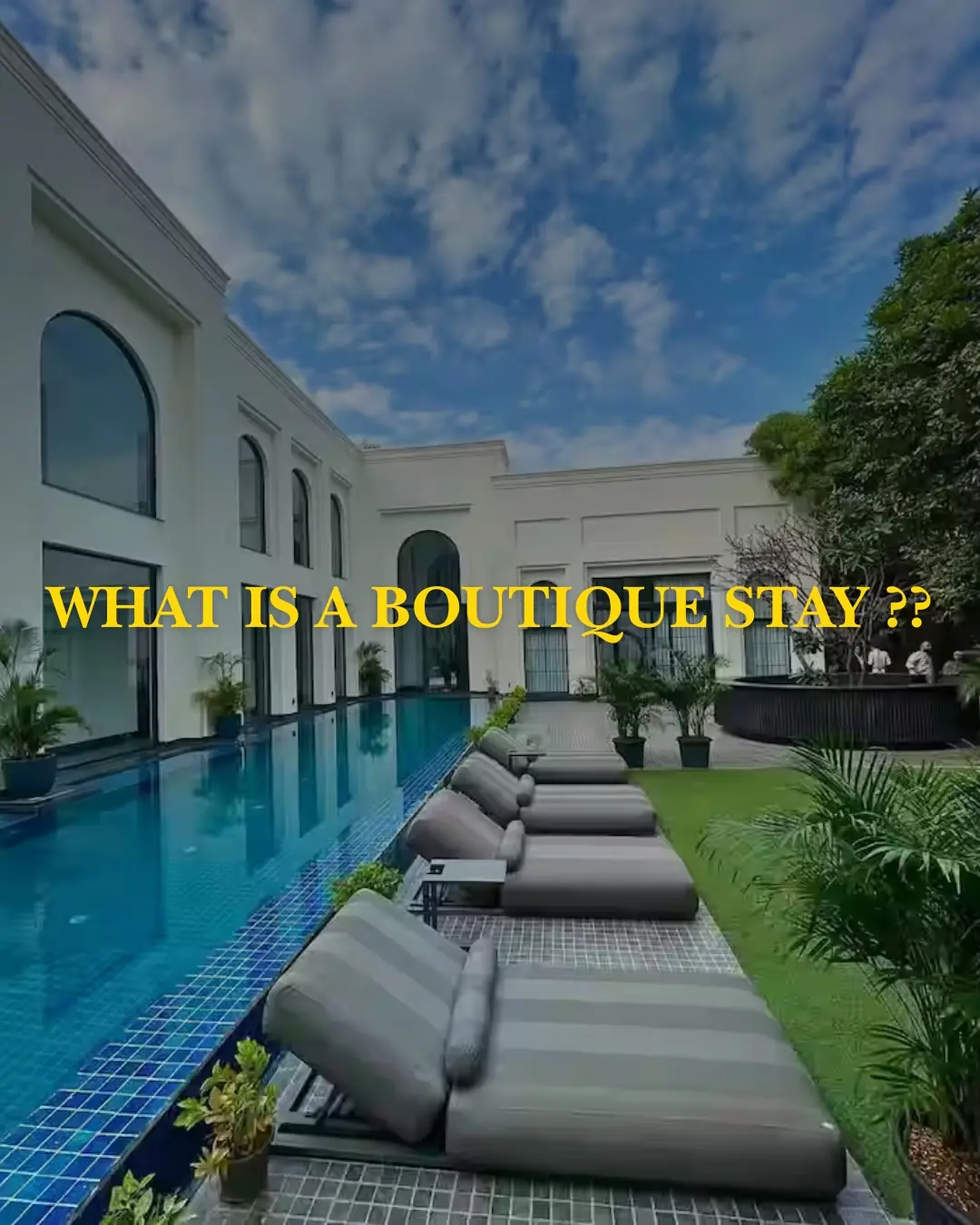 What is a boutique stay? — the colonnade pool